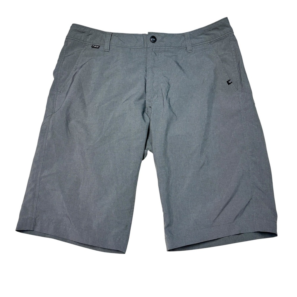 Fox Racing Mens Hybrid Walk Shorts Grey Performance Casual‎ Size 31X12